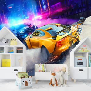 Need for Speed Wallpaper Speed Race Wallpaper Peel and Stick - Nonwoven Wallpaper