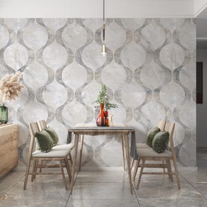 Geometric Wallpaper Peel and Stick, Abstract Wall Mural, Removable Wallpaper, Living Room Decor, Bedroom Wallpaper