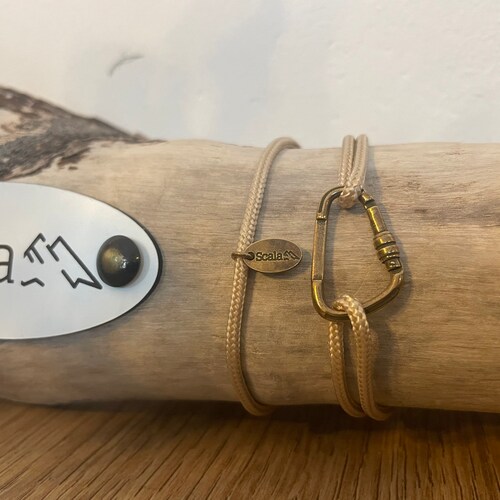 Sterling Silver Climbing Rope Chain Bracelet With Functional Etsy