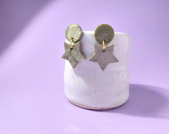 Star dangle earrings - multiple colours