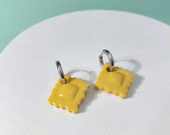 Ravioli Huggie Hoop Earrings
