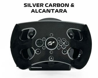 Modificación de volante abierto GT versión plateada para Thrustmaster T300