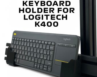 Logitech K400、K400+用キーボードホルダー | シムリグマウント | アルミプロファイル対応