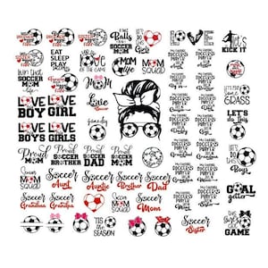 Soccer Mom Svg Bundle, Soccer Svg, Soccer Shirt Svg, Soccer Mom Life Svg, Soccer Svg Designs, Supportive Mom Svg, Sports, Cut File Cricut