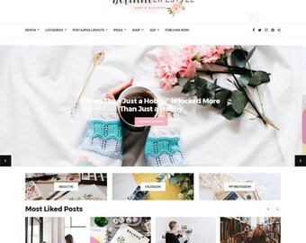 Blog & Magazine WordPress Theme, wordpress blog theme, blog template wordpress, website design wordpress, blogger template responsive