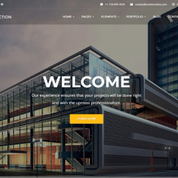 Construction – Business & Building Company WordPress Theme