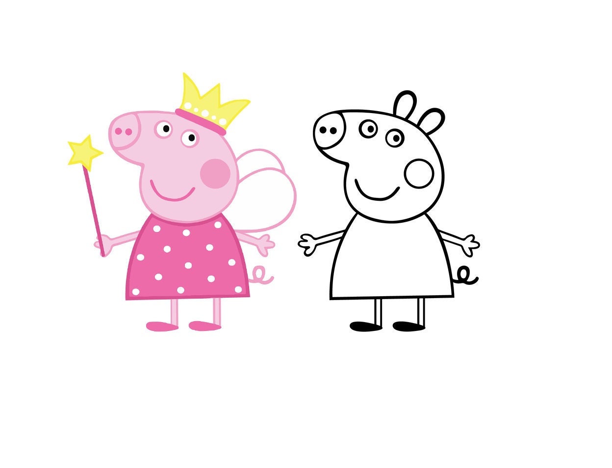 Peppa Pig Stencils - Etsy