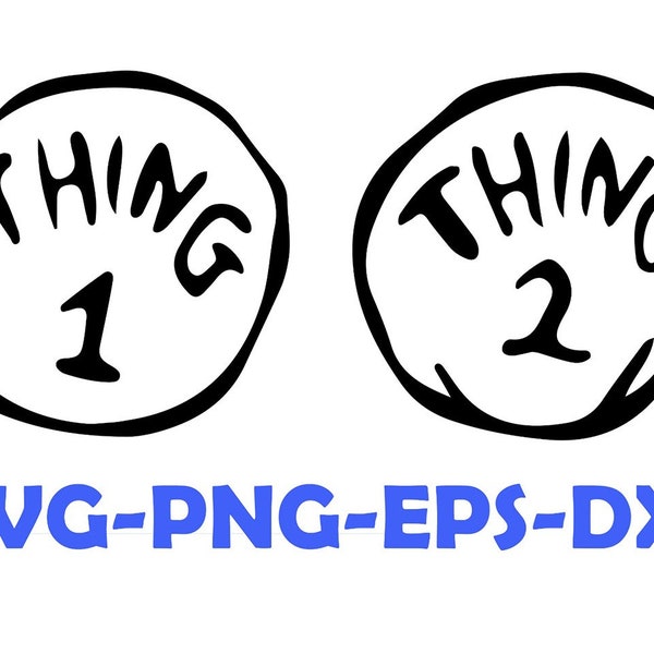 Thing 1 Thing 2 Iron On - Etsy