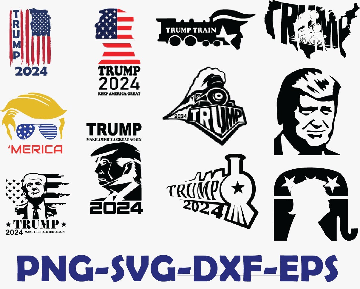 Trump 2024 Svg Trump Svg Donald Trump Svg Trump Flag Svg Etsy