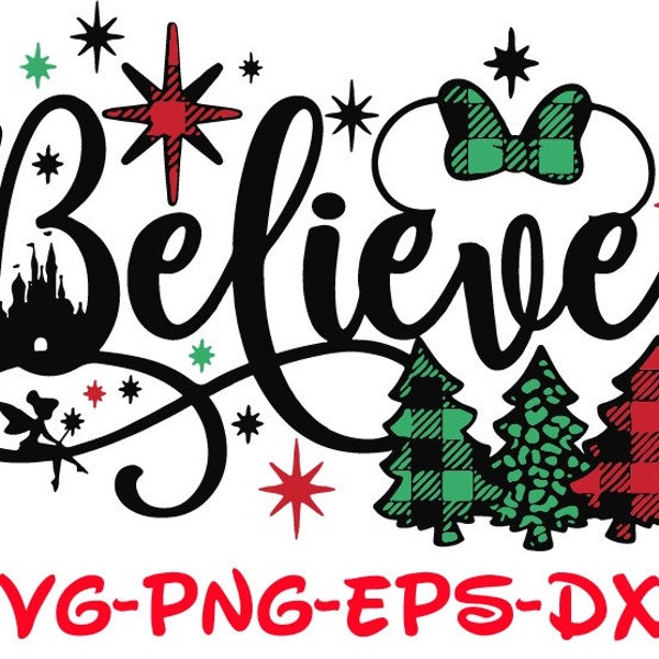 Believe SVG, Christmas SVG, Winter Door Sign SVG, Digital Download/Cricut,Silhouette,Glowforge,Christmas clipart,Believe Png,Dxf,Holiday svg