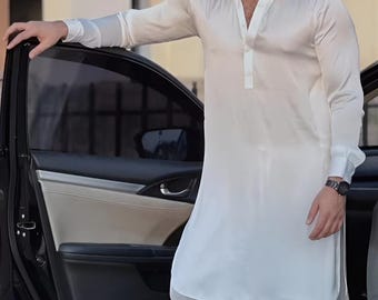 Men's Cotton Kurta Pajama Set | Handcrafted Indian Kurta | Comfortable Summer Ethnic Outfit