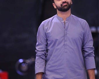 Men's Kurta Pajama, 100% Cotton Indian Kurta, Wedding Guest Outfit, Handmade Ethnic Wear