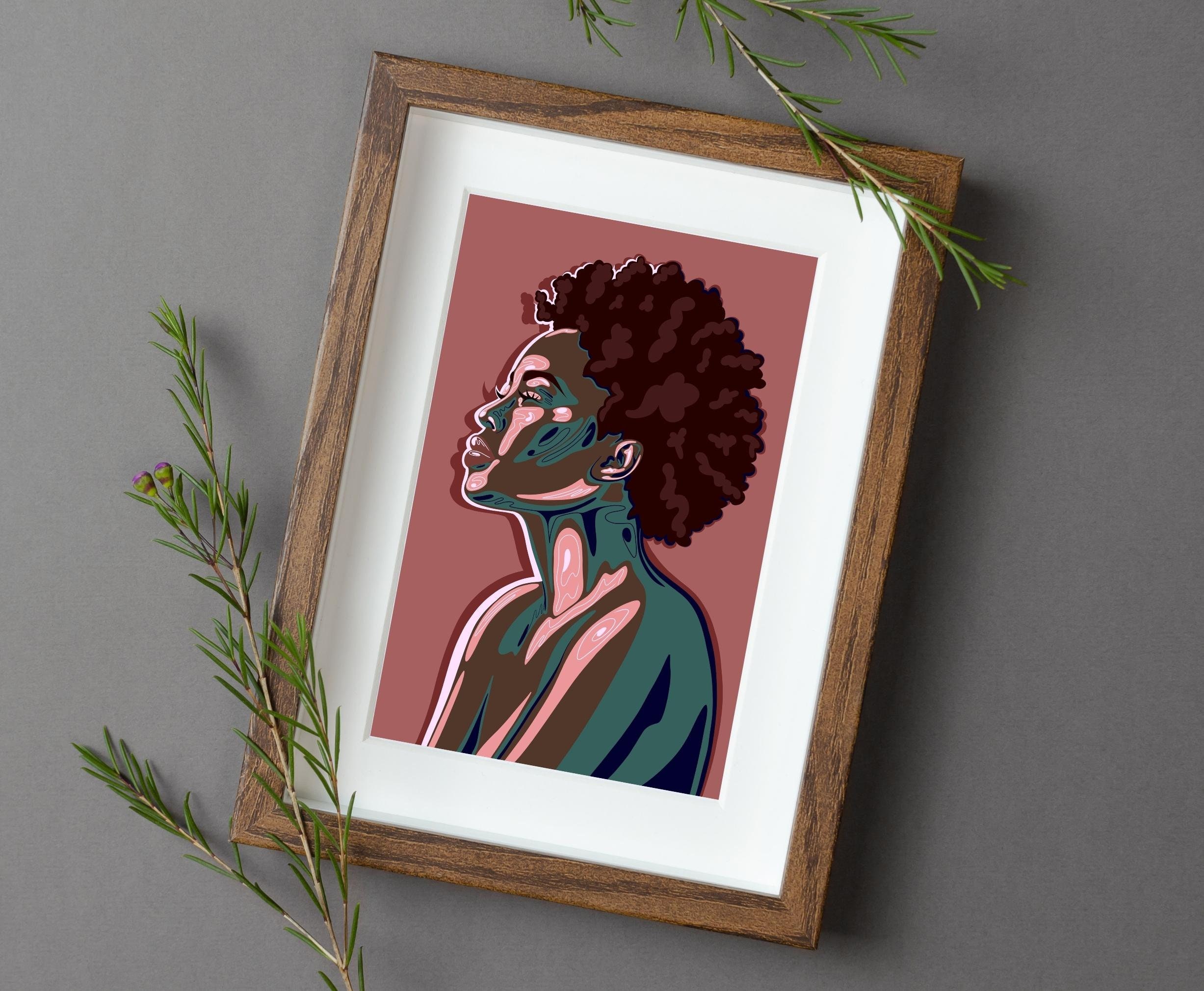 Stunning Nude Woman Art Poster - v5j2i6k