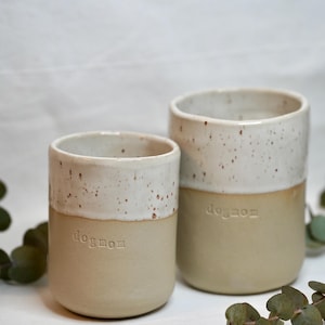 Handmade ceramic cup dogmum or catmum