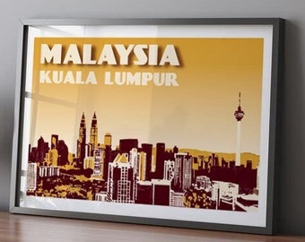 Affiche de Malaisie - Kuala Lumpur