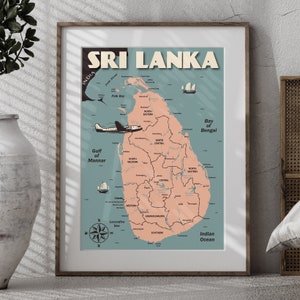 Carte du Sri Lanka