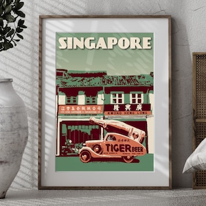Poster de Singapour | Bière Tiger