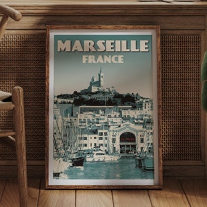 Affiche Marseille - Le Vieux Port