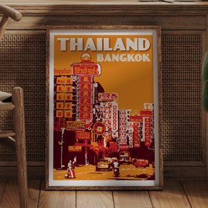 Thailand Poster - Bangkok Chinatown