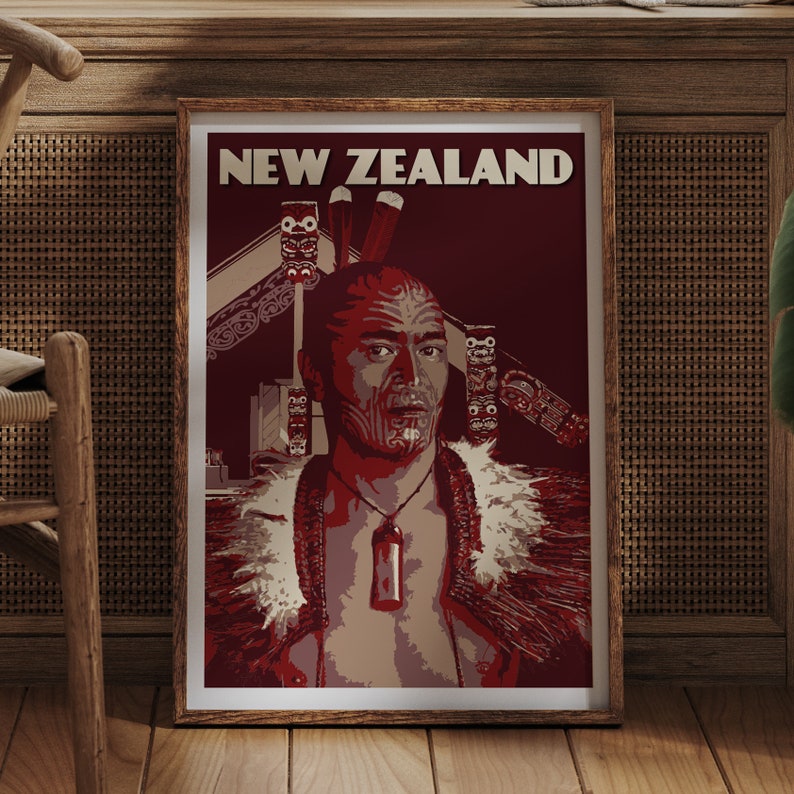 Affiche de Nouvelle Zélande Portrait Maori image 7