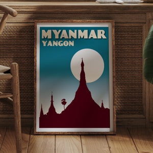 Myanmar Poster - Pagoda