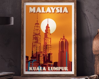 Poster de Malaisie | Affiche de Kuala Lumpur