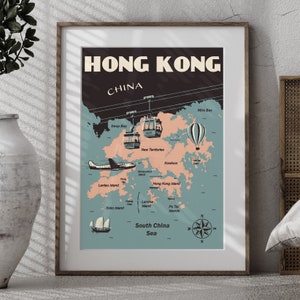 Carte Vintage Hong Kong