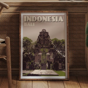 Affiche d'Indonésie - Ubud Palace
