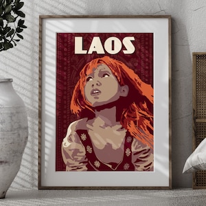Laos Poster | Young Lao Girl Portrait Print