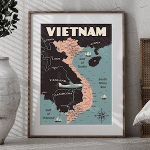Carte du Vietnam