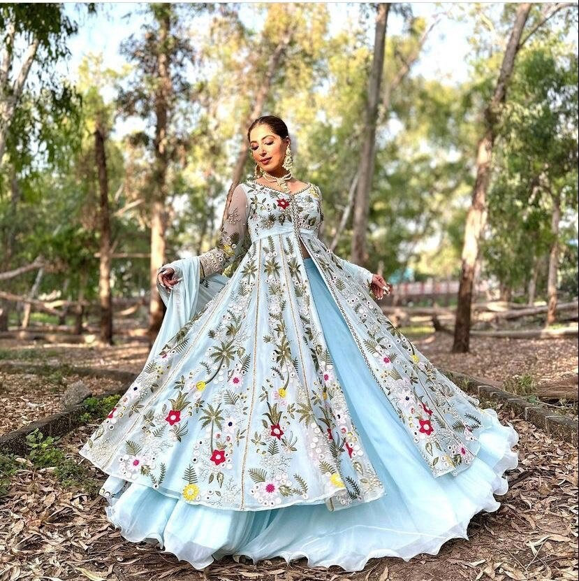 Anarkali dress from Saari with perfect fitting.हिंदी - YouTube