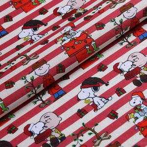 Tkanina Snoopy Tkanina Bawełniana Tkanina z Kreskówek Tkanina Animowana Na Pół Jardu
