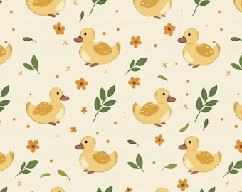 Cute Duck Fabric Farm Baby Duck Cartoon Fabric Animal Cartoon Cotton Fabric By The Half Yard