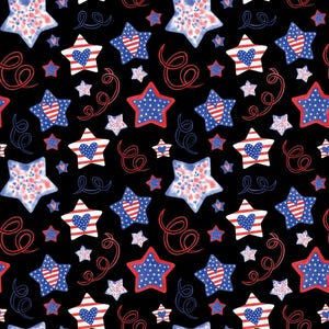 USA Stars and Hearts Pure Cotton Fabric Stars America Cotton Fabric By The Half Yard