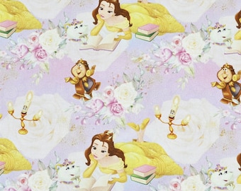 Disney Schöne und das Biest Stoff Prinzessin Belle Stoff Baumwolle Cartoon Stoff Massenware