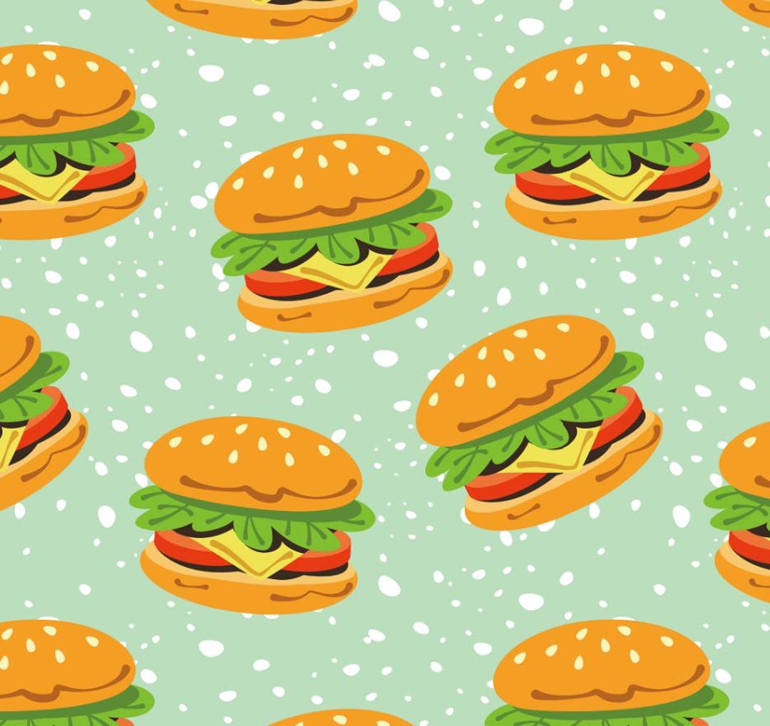 Print Pattern Hamburger Blanket