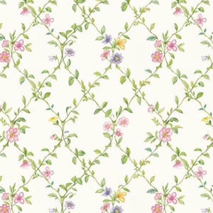 Climbing Floral Pattern Pure Cotton Fabric Cartoon Fabric Quilting Fabric By the Half Yard