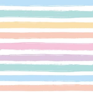 Hand Drawn Pattern Cotton Fabric Fabric By the Half Yard