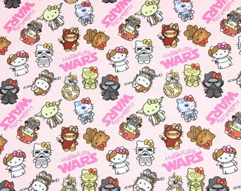 Hello Kitty Stoff Star Wars Stoff Lucky Kitty Stoff Baumwolle Cartoon-Stoff Animation Stoff Meterware