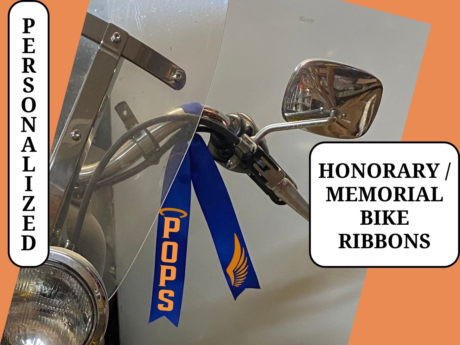 Personalized Biker Ribbon Memorial Honorary Ride - Etsy