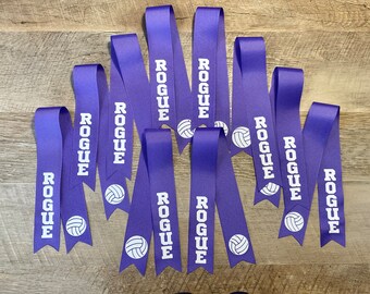 Custom Softball Spirit Ribbon/pony O/softball Team Ribbons - Etsy