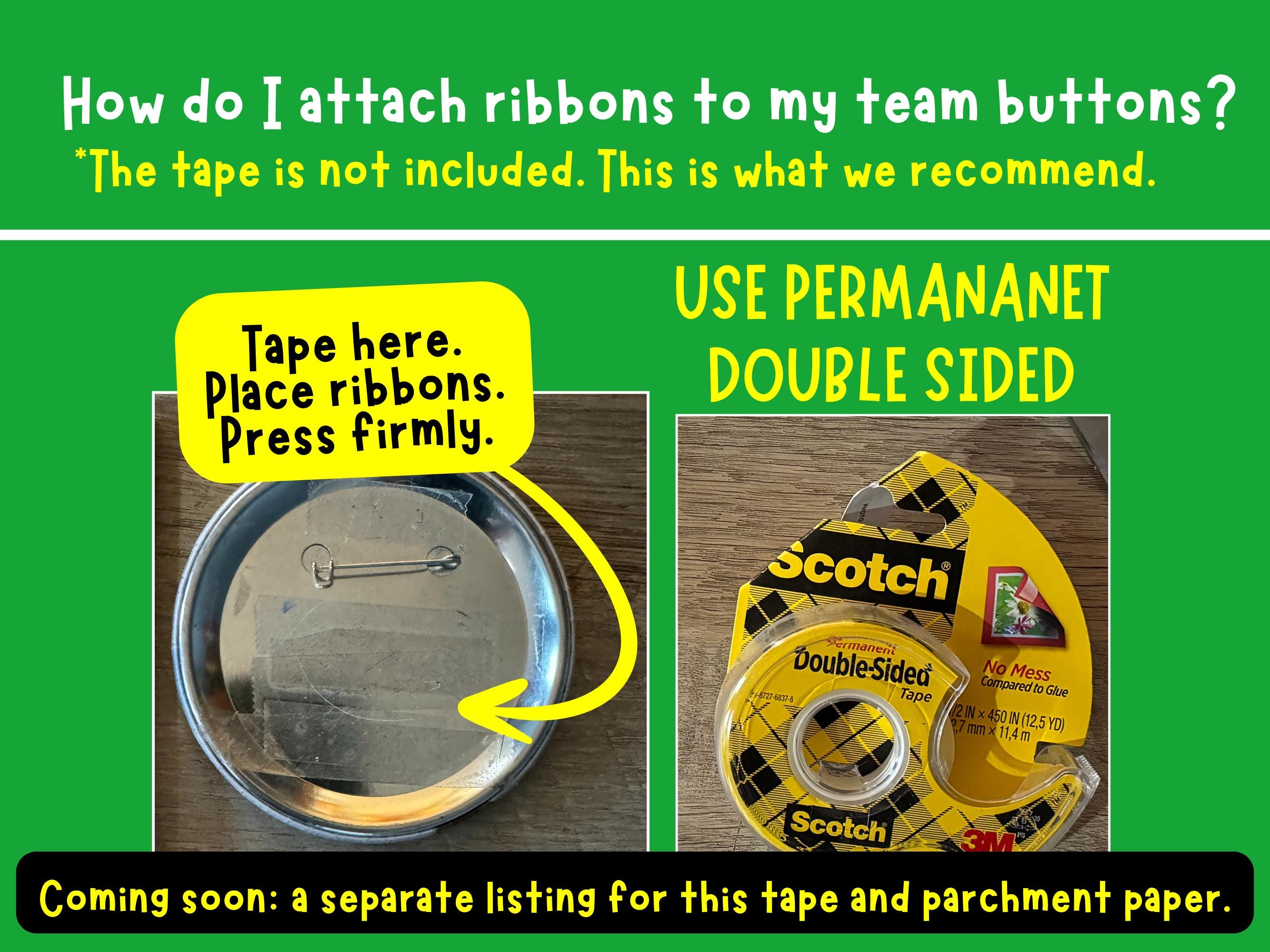 Personalized Team Ribbons - Button Embellishments:team Name, Player ...