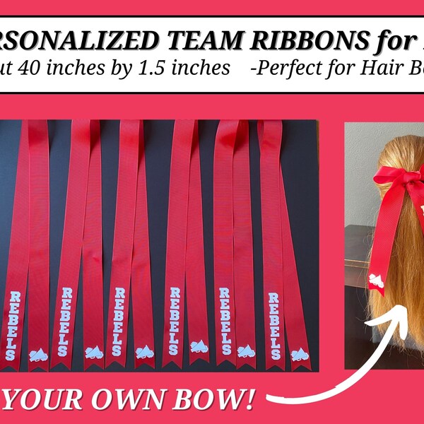 Volleyball Hair Bows Etsy