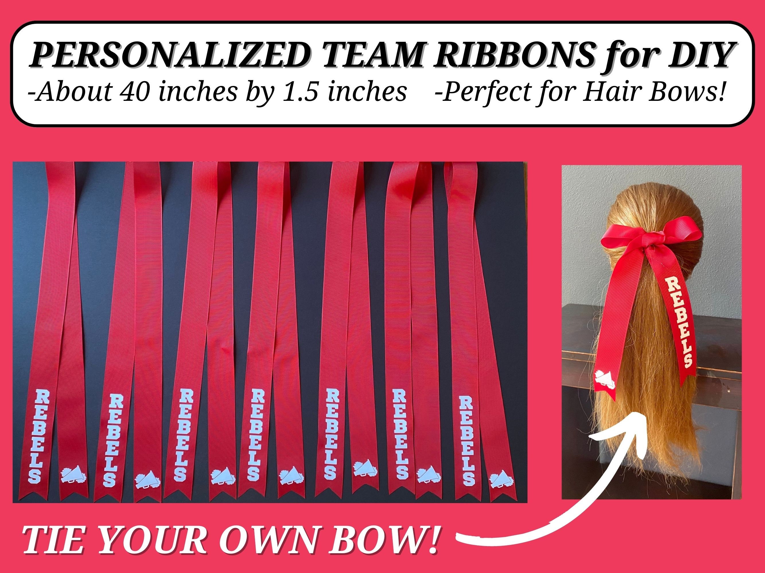 Custom Volleyball Hair Tie Streamer/pony-o Ribbons/ Spirit Ribbons / Volleyball  Ribbons With 1 Glitter Name and 1 Number. -  Canada