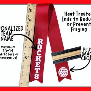 Personalized TEAM NAME Ribbon Homecoming Senior Night Spirit Week Cheer ...