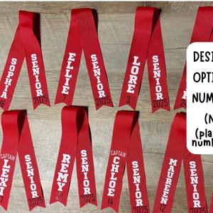 Senior Personalized Ribbons, Good for Homecoming, Senior Night ...