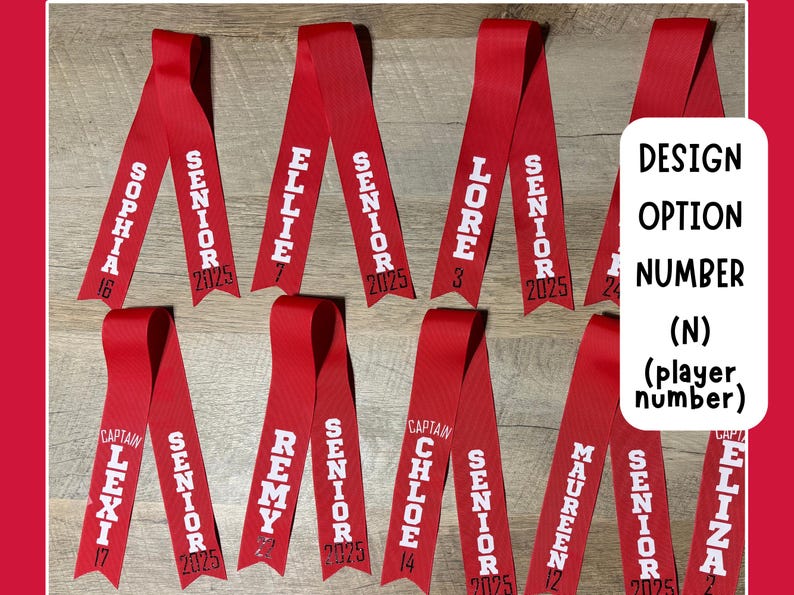 Senior Personalized Ribbons, Good for Homecoming, Senior Night ...