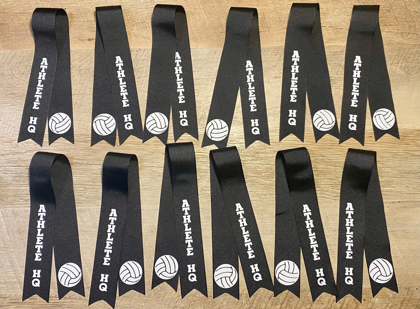 Personalized TEAM Hair Ribbons for Volleyball Soccer Dance Etsy