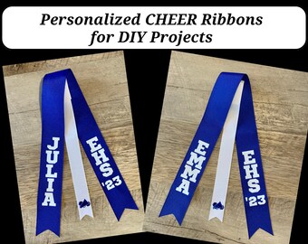 Personalized Team Ribbons Button Embellishments:team Name, Player Name ...