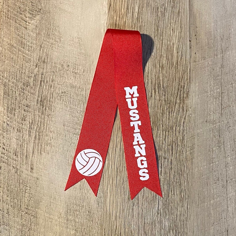 Personalized TEAM Hair Ribbons for Volleyball Soccer Dance Etsy